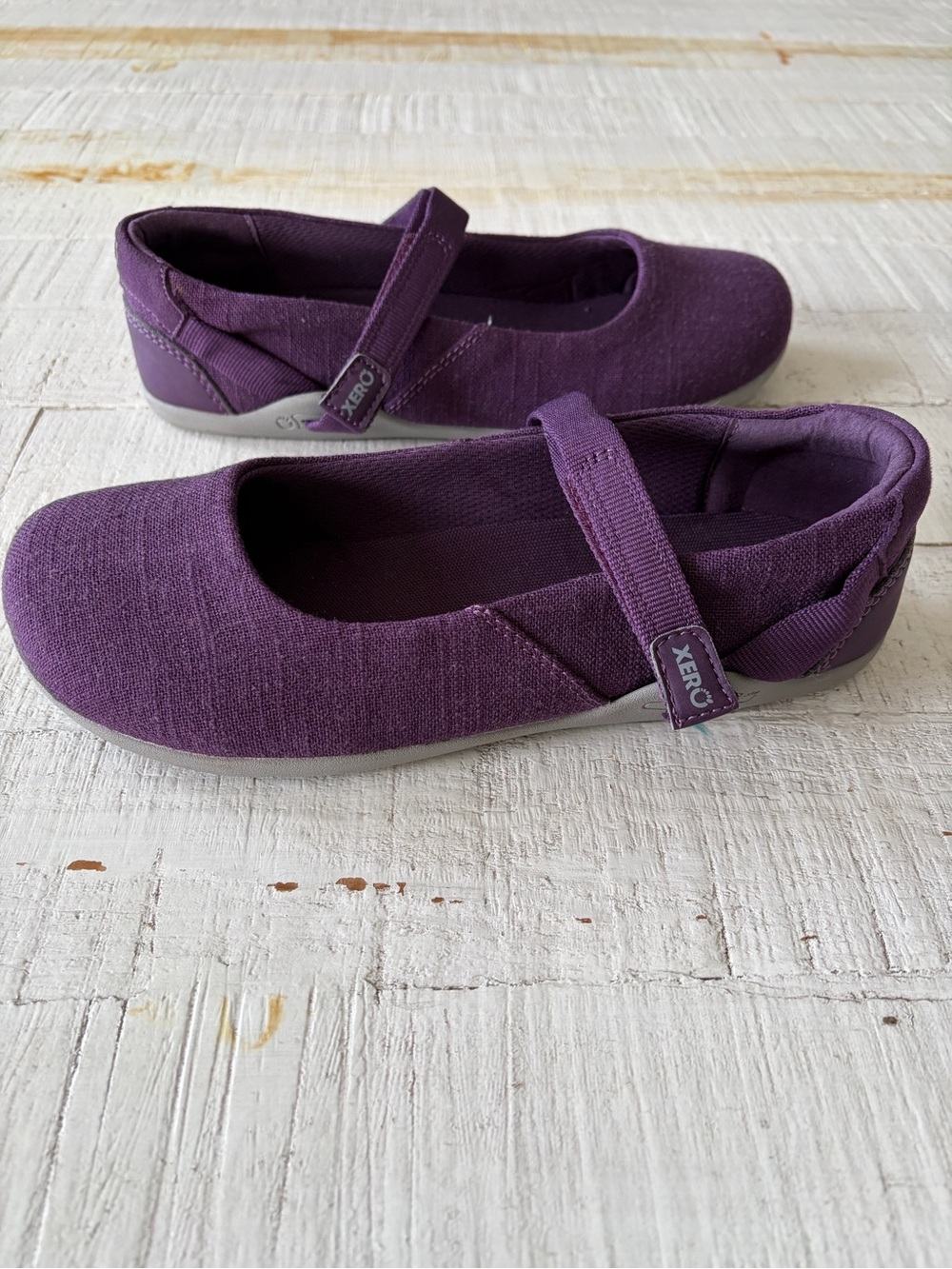 Xero Shoes Cassie Hemp Mary Jane Shoes size 9  Purple Barefoot Minimalist